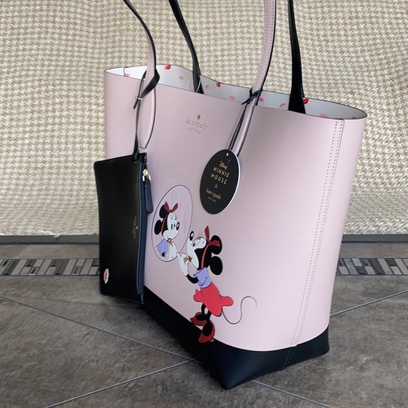 disney x kate spade new york minnie mouse large reversible tote - Picture 16 of 16
